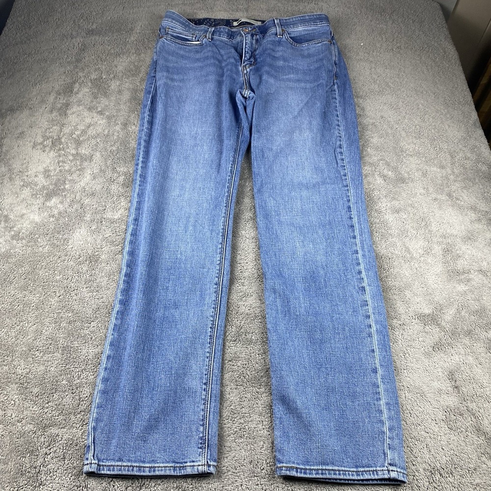 Levis 505 Straight Leg Perfect Waist Jeans‎ Womens 14M 32x30 Blue Medium Wash